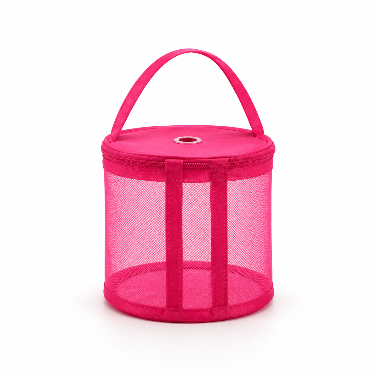 Small rose mesh yarn storage bag variant