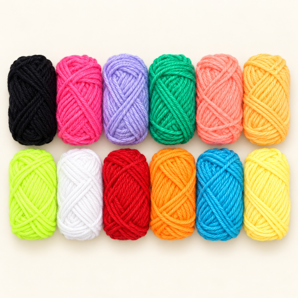 Bright Mix 12-piece mini yarn craft set variant