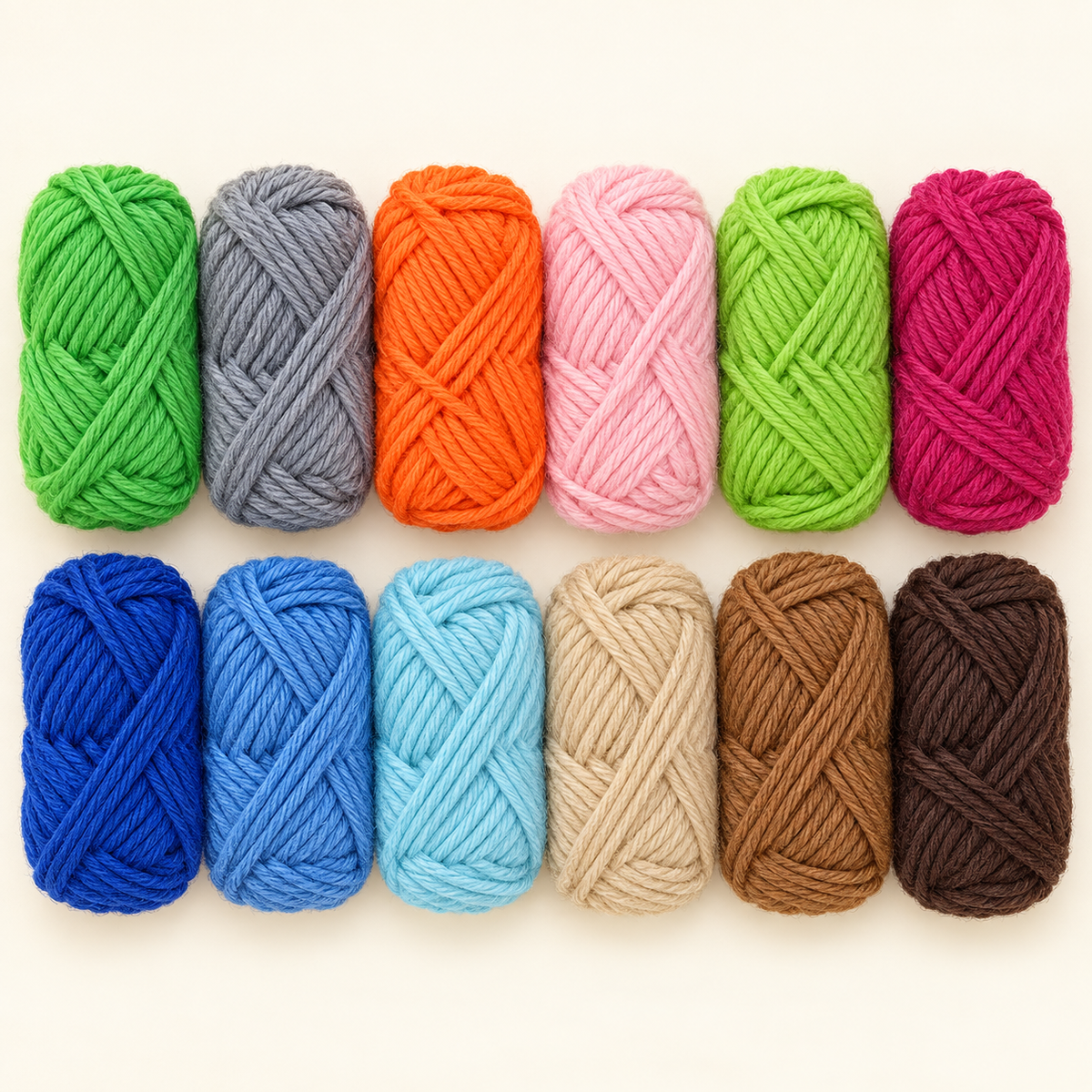 Earth and Bright Mix 12-piece mini yarn craft set variant