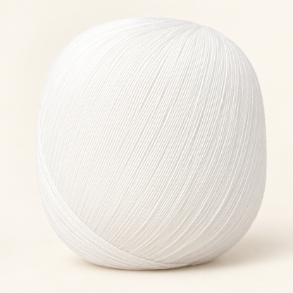 White 150 g fine mercerized cotton yarn ball variant