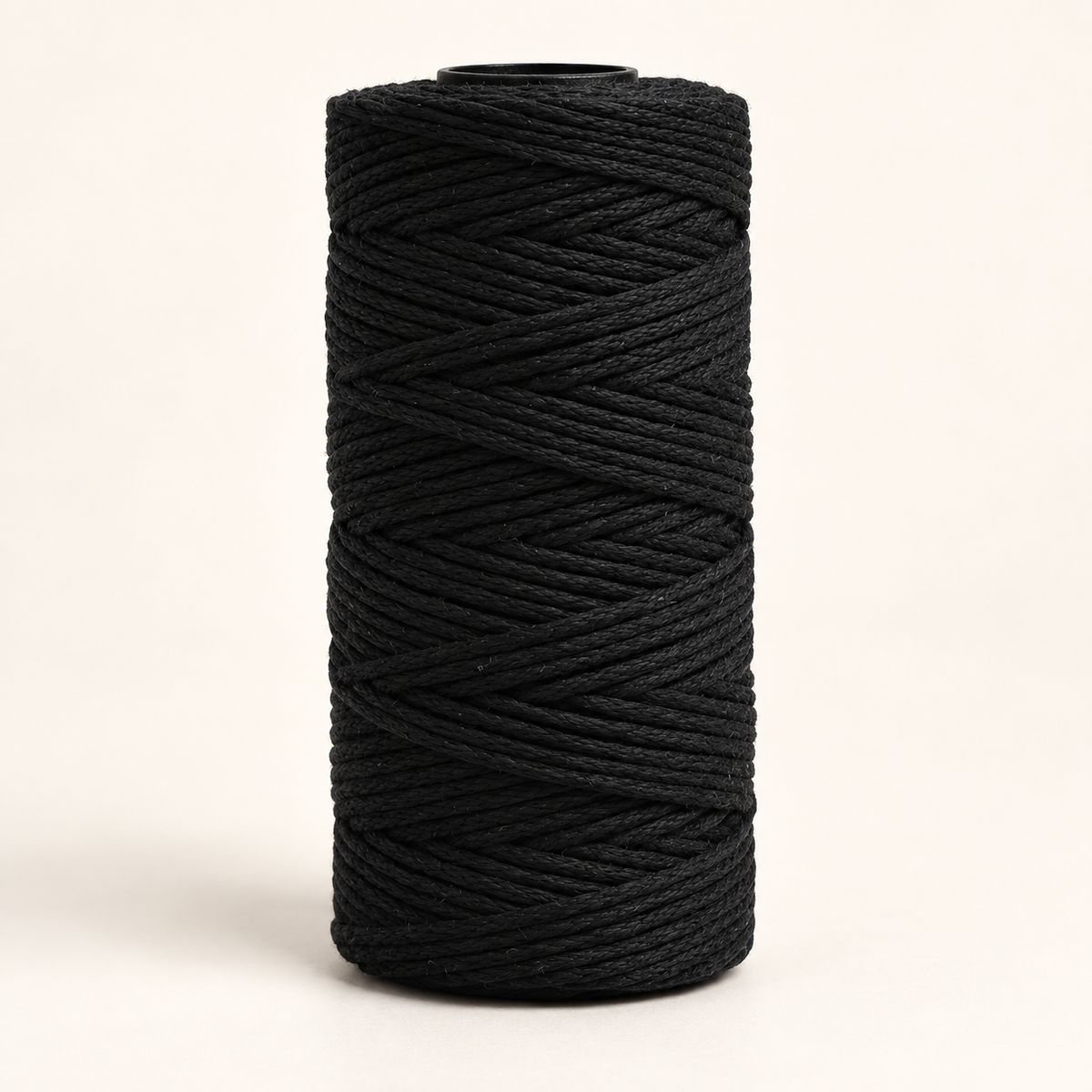 Black 150 m round 2 mm craft cord spool variant