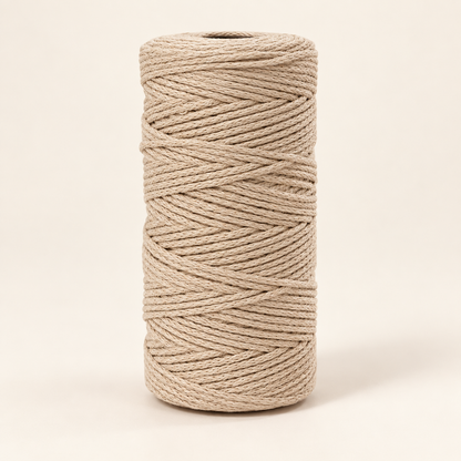 Natural 150 m round 2 mm craft cord spool variant
