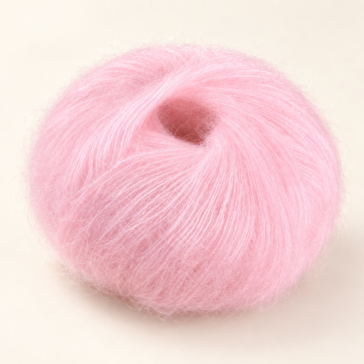Light Pink 25 g fluffy mohair-blend yarn ball variant