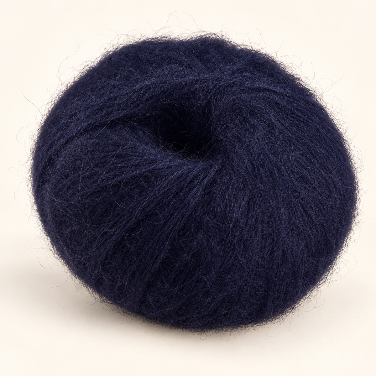 Navy Blue 25 g fluffy mohair-blend yarn ball variant