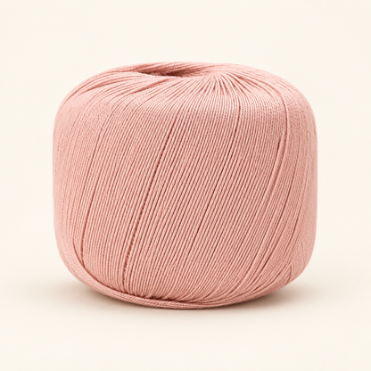 Blush Pink 50 g lightweight cotton-blend crochet yarn ball variant