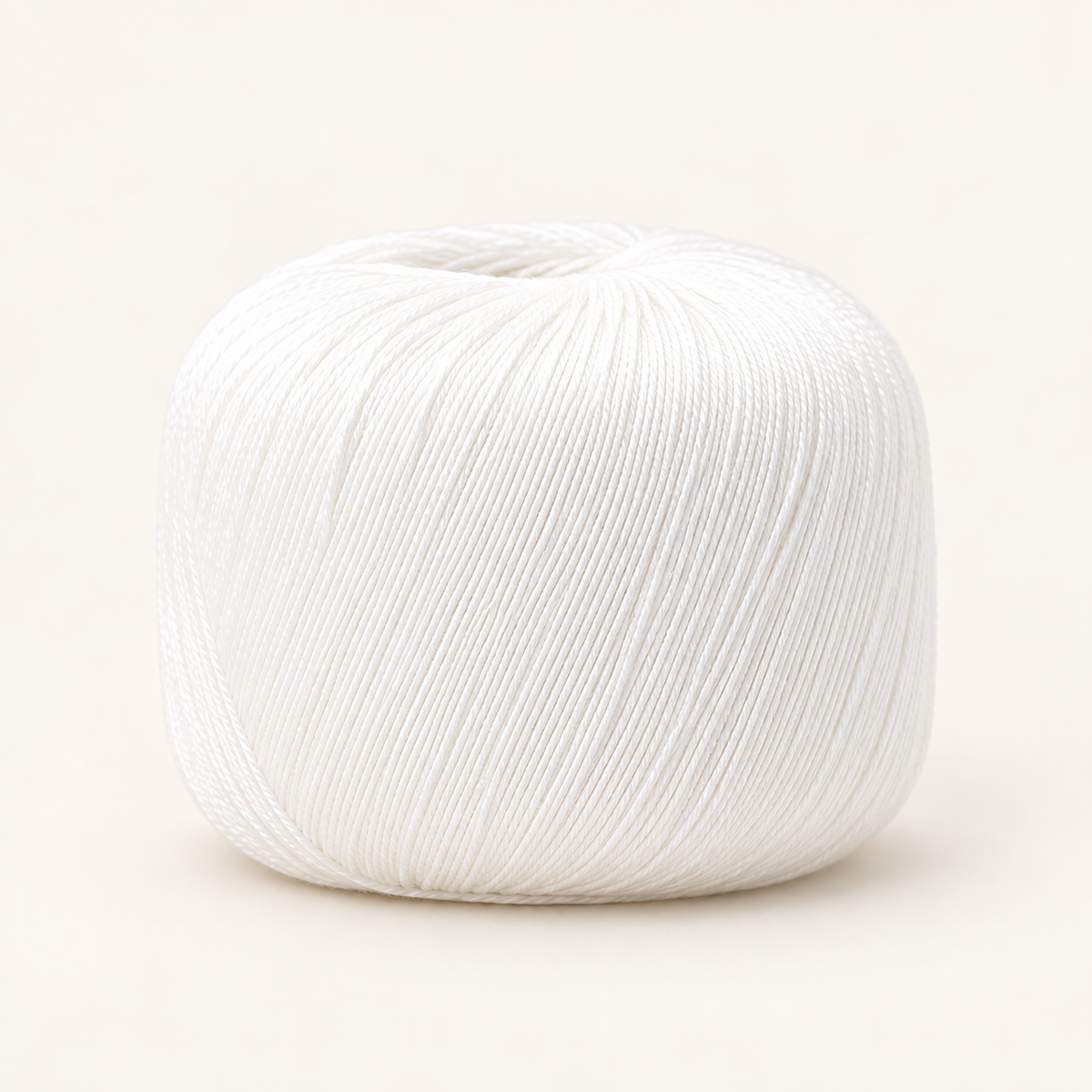White 50 g lightweight cotton-blend crochet yarn ball variant