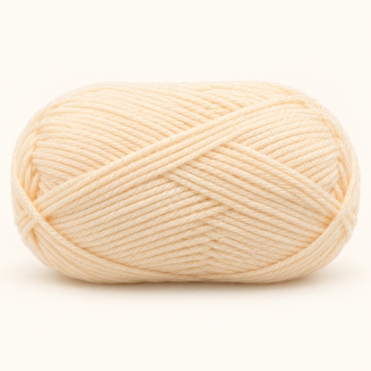 Beige 50 g soft milk-cotton crochet yarn ball variant