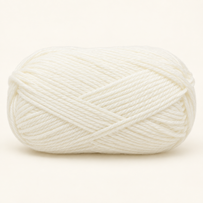 Milk White 50 g soft milk-cotton crochet yarn ball variant
